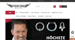 Desktop Screenshot of piercing-mega-store.at